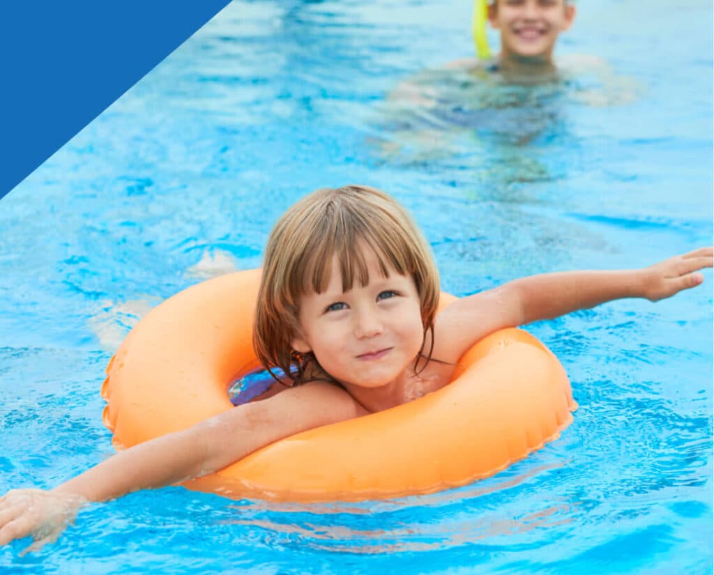 A child enjoying a clean, safe pool maintained by Arizona Pool Care Pros